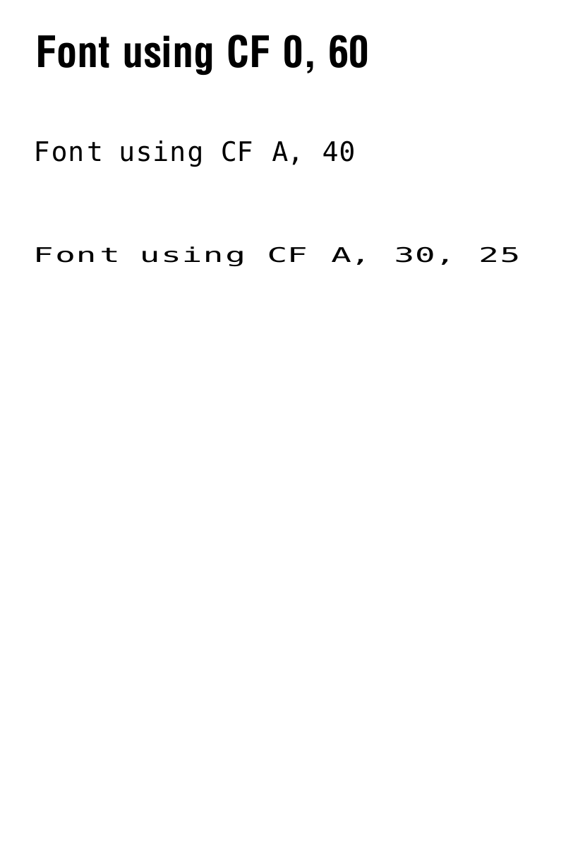 ^CF command sample