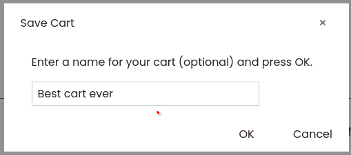 Admins don't currently have this option. If a saved cart is named, it was definitely created by a customer.