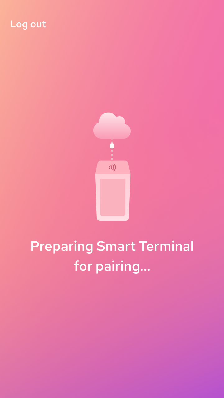 Smart Terminal API log out screen