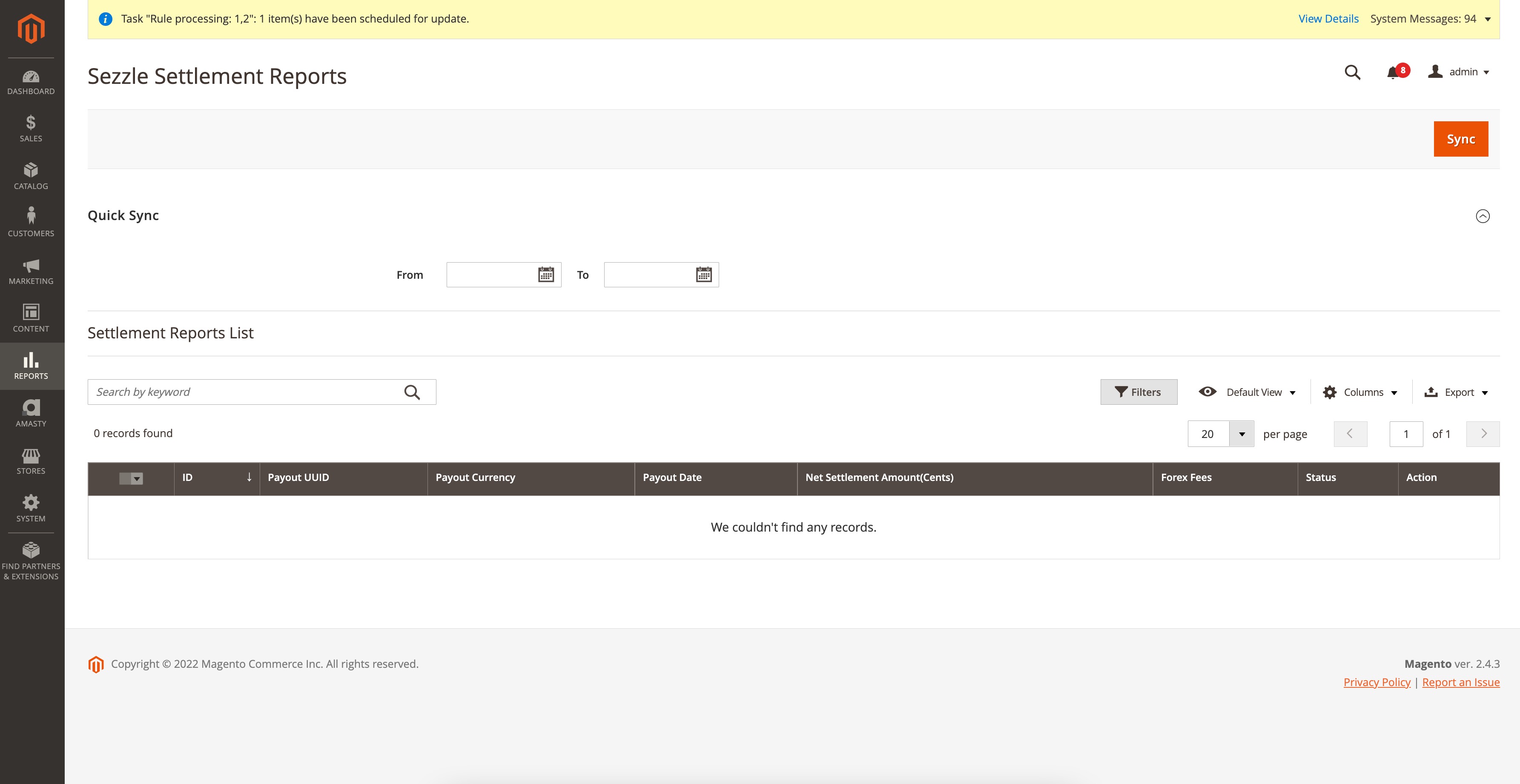 Sezzle Settlement Reports Sales Reports Magento Admin 🔊 2022-08-22 at 3.04.45 PM.jpg 3570