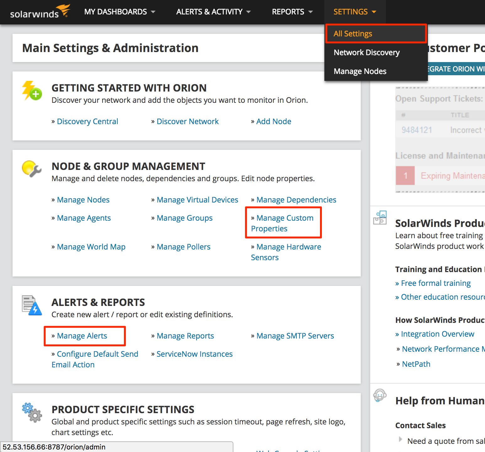 SolarWinds Orion Troubleshooting Guide