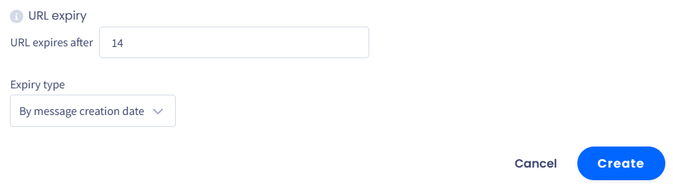 URL expiry field