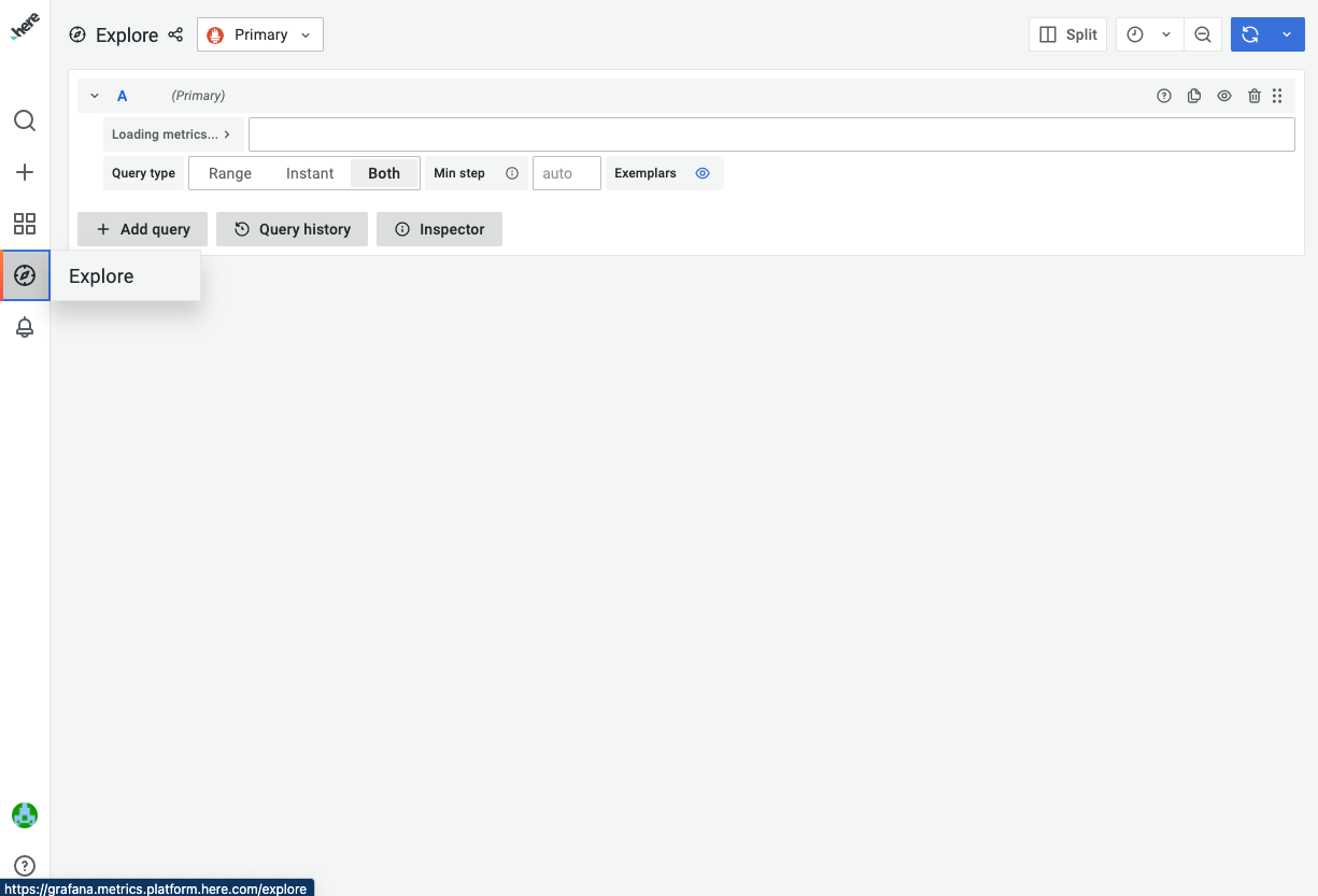Access Explorer in Grafana