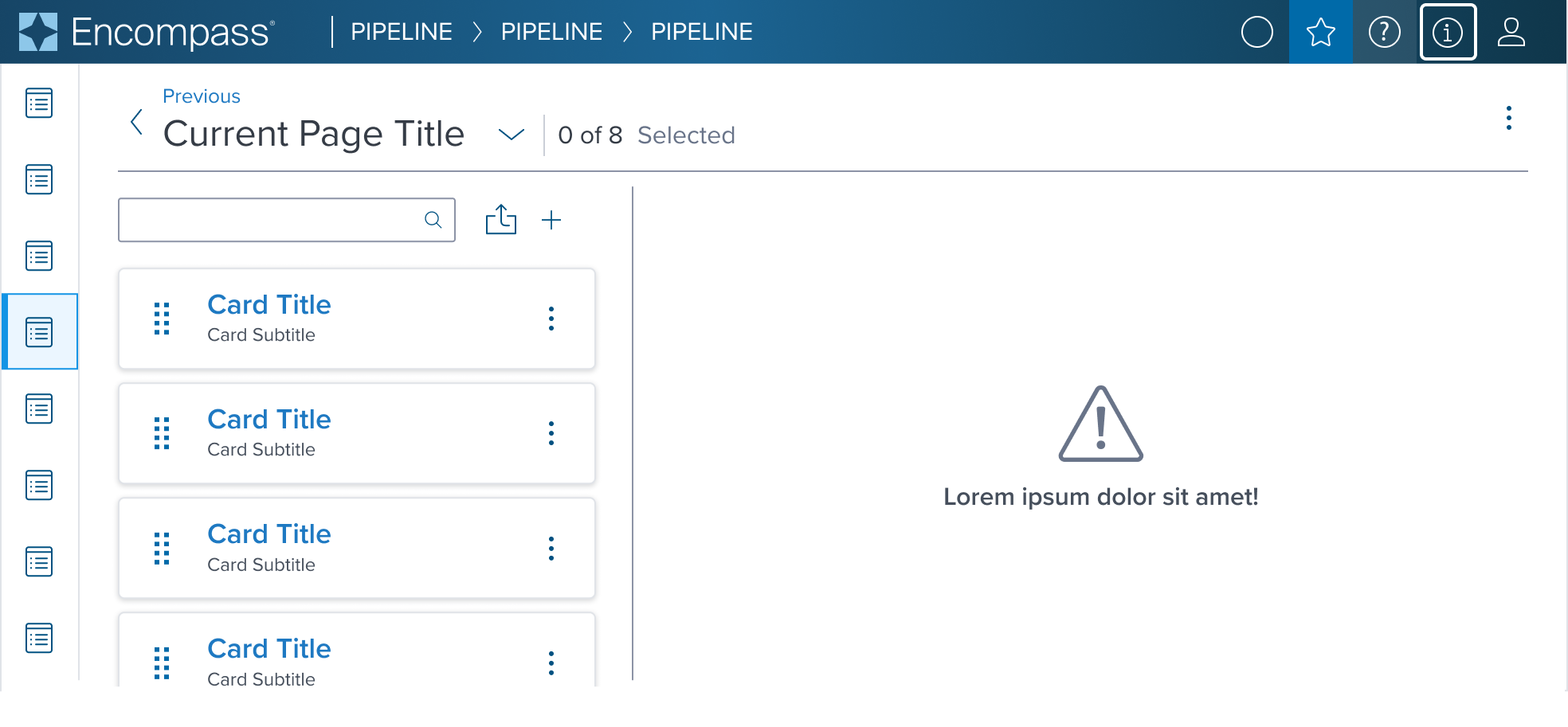 drag and drop card within context