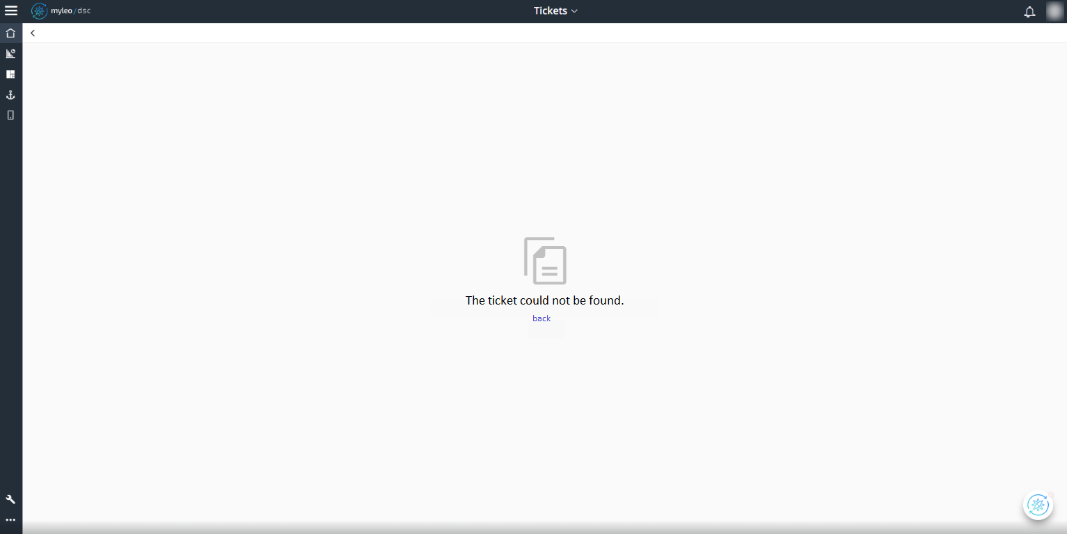 Error page when opening a ticket without access rights