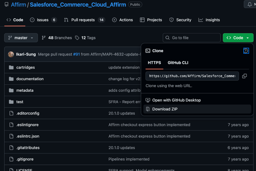 Download the cartridge from Github