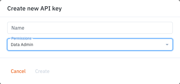 The API key access level within your workspace is determined by its permissions.
