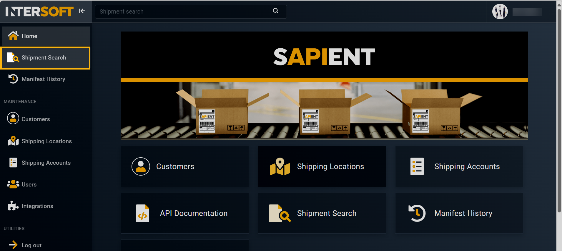 Accessing shipments