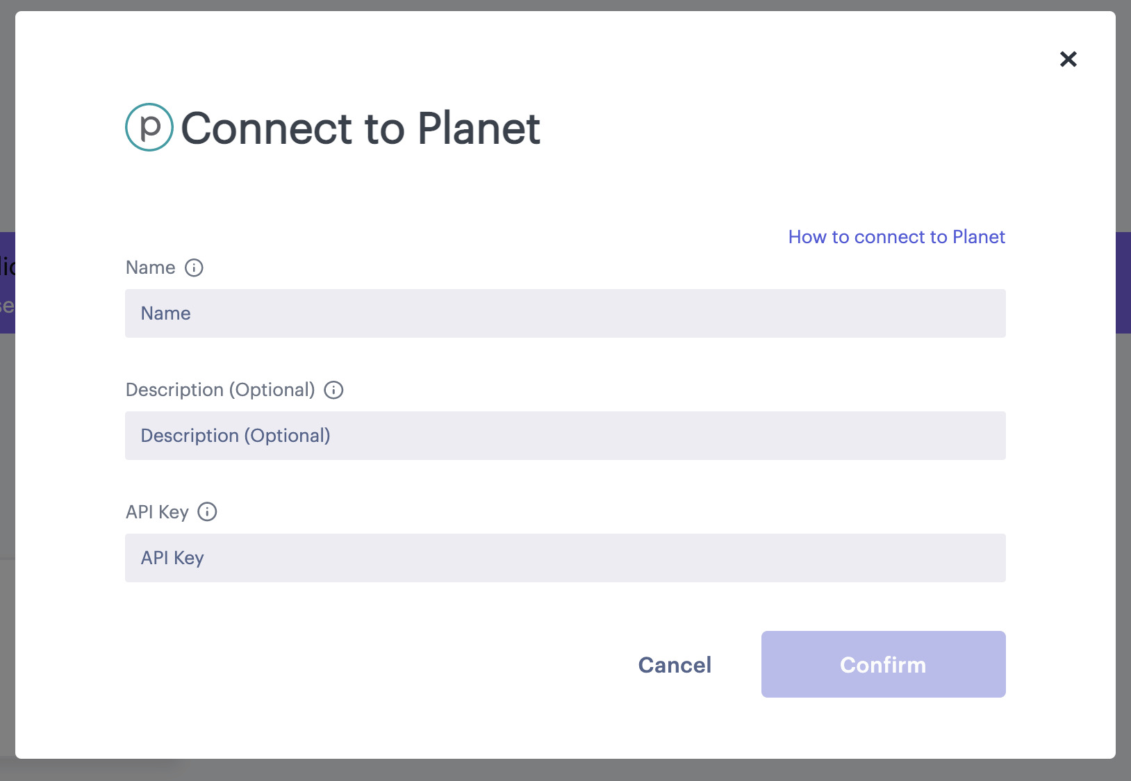 Planet Connector Form
