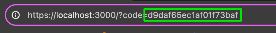 An authorization code appended to a redirect URI. This represents the first step in the authorization grant flow of OAuth 2.0.