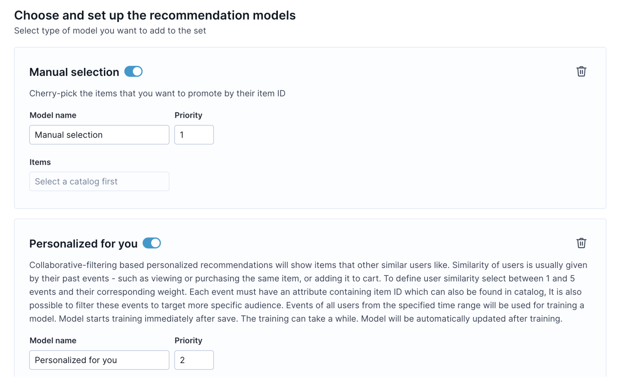 Model selection