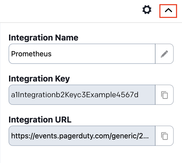 Copy integration key