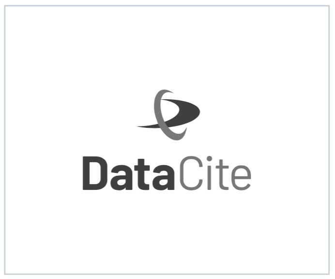 This is a representation of the dark grey stacked logo on a white background for illustration purposes. For use of the logo [Download SVG](https://datacite.org/assets/DataCite-Logo_stacked-grey-dark.svg)