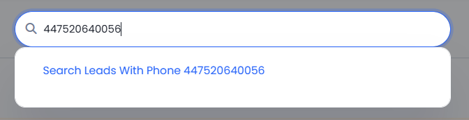 Phone number search