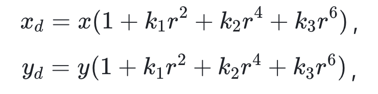 radial distortion coefficients, camera calibration