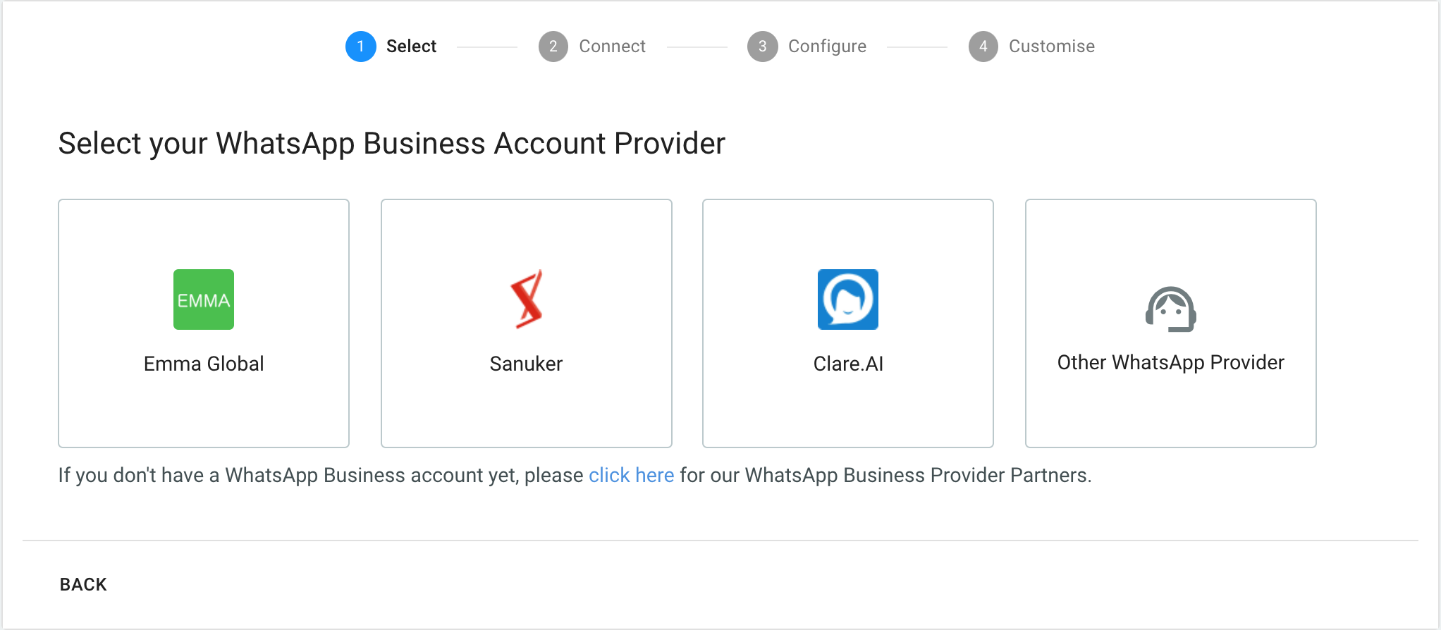 Screenshot 2021-07-20 at 2.07.45 PM.png Selecting WhatsApp Provider