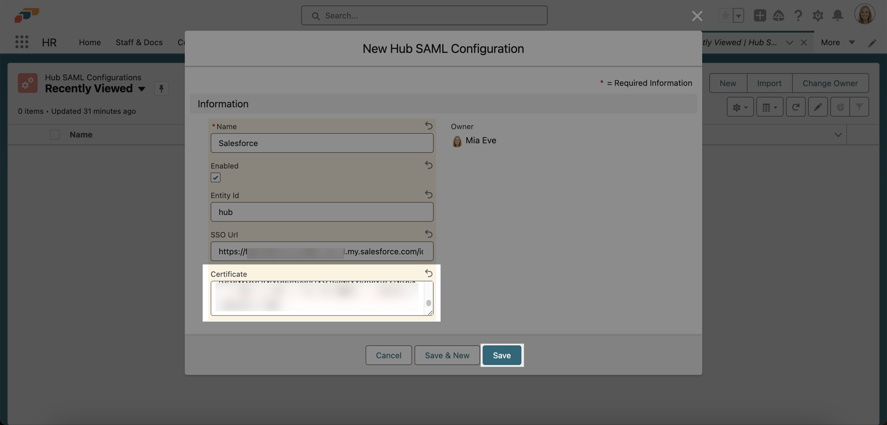 Configuring SAML for flair