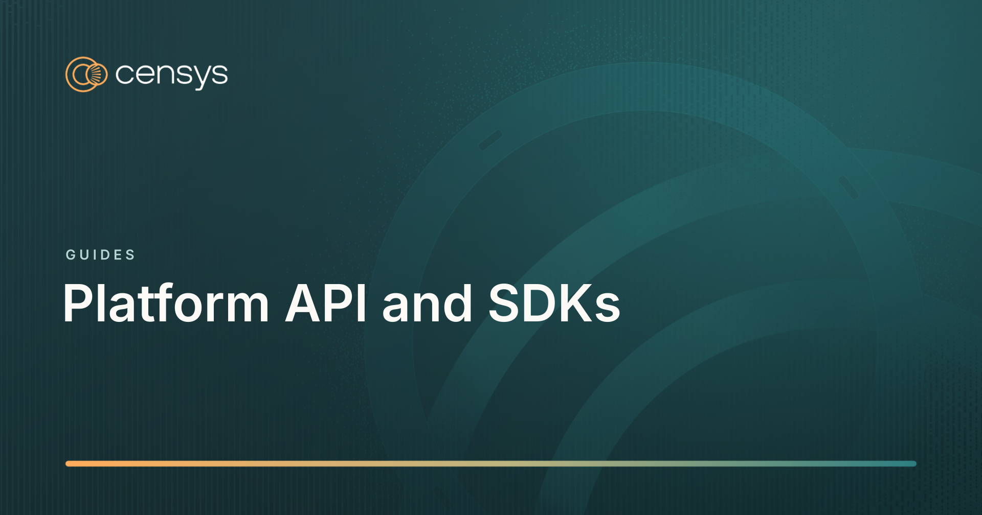 Platform API and SDKs