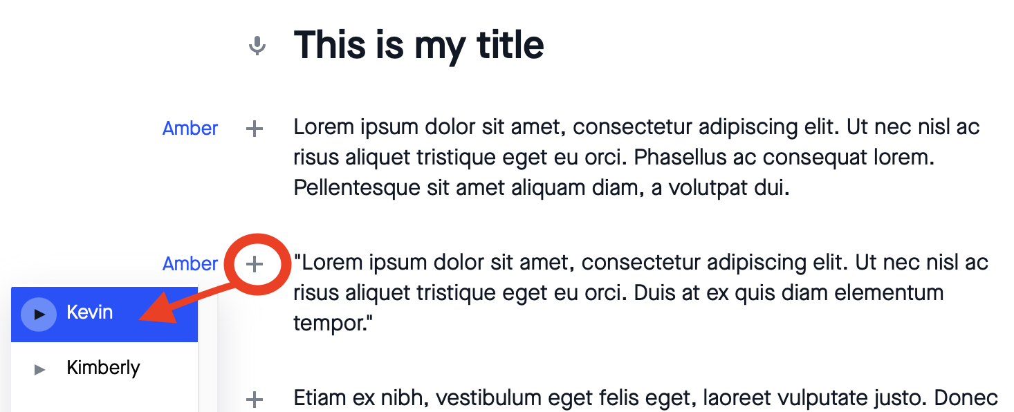 Changing voice for paragraph in Text-to-Speech editor.png