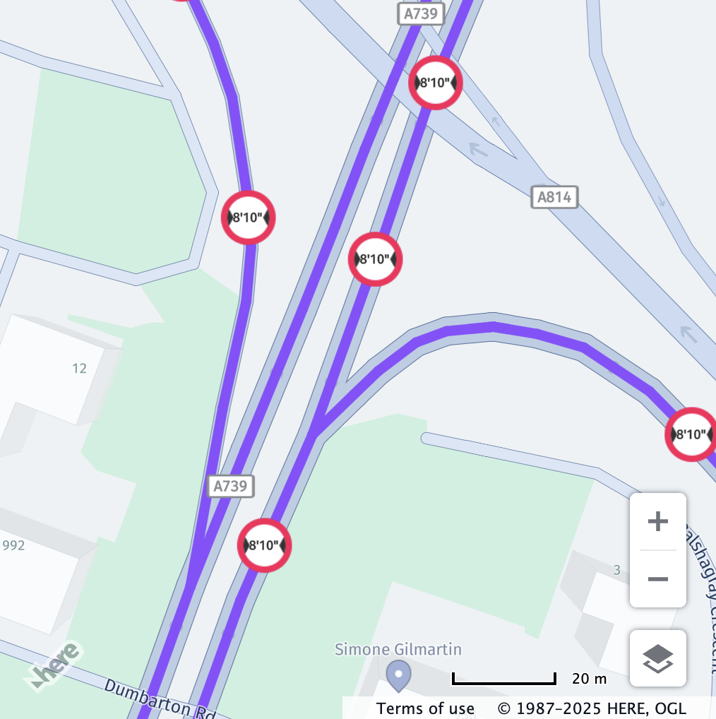 After applying the vehicle profile