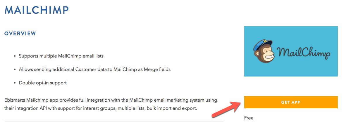Adding the new MailChimp for Zoey App