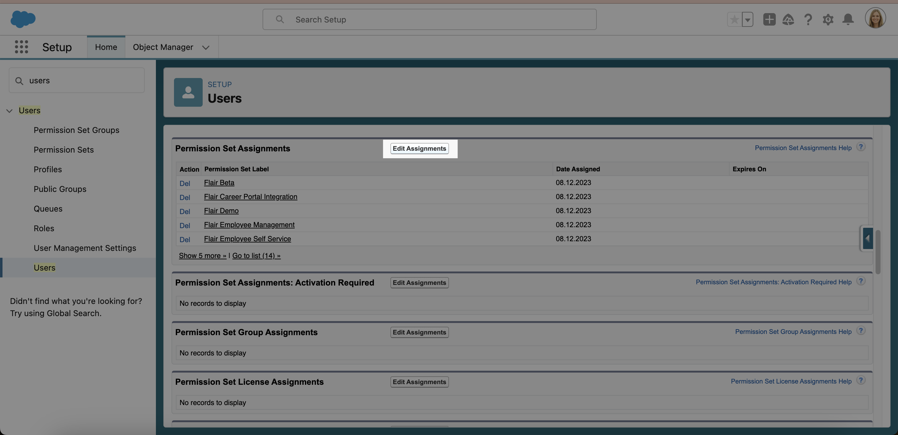 Assigning SAML Permission