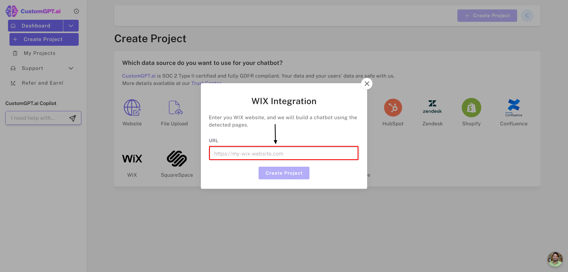 WIX Integration