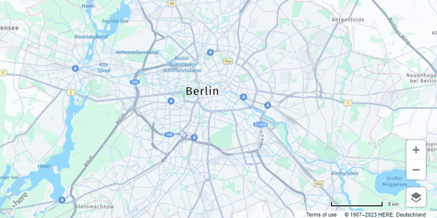 Basic map rendered with the HARP engine
