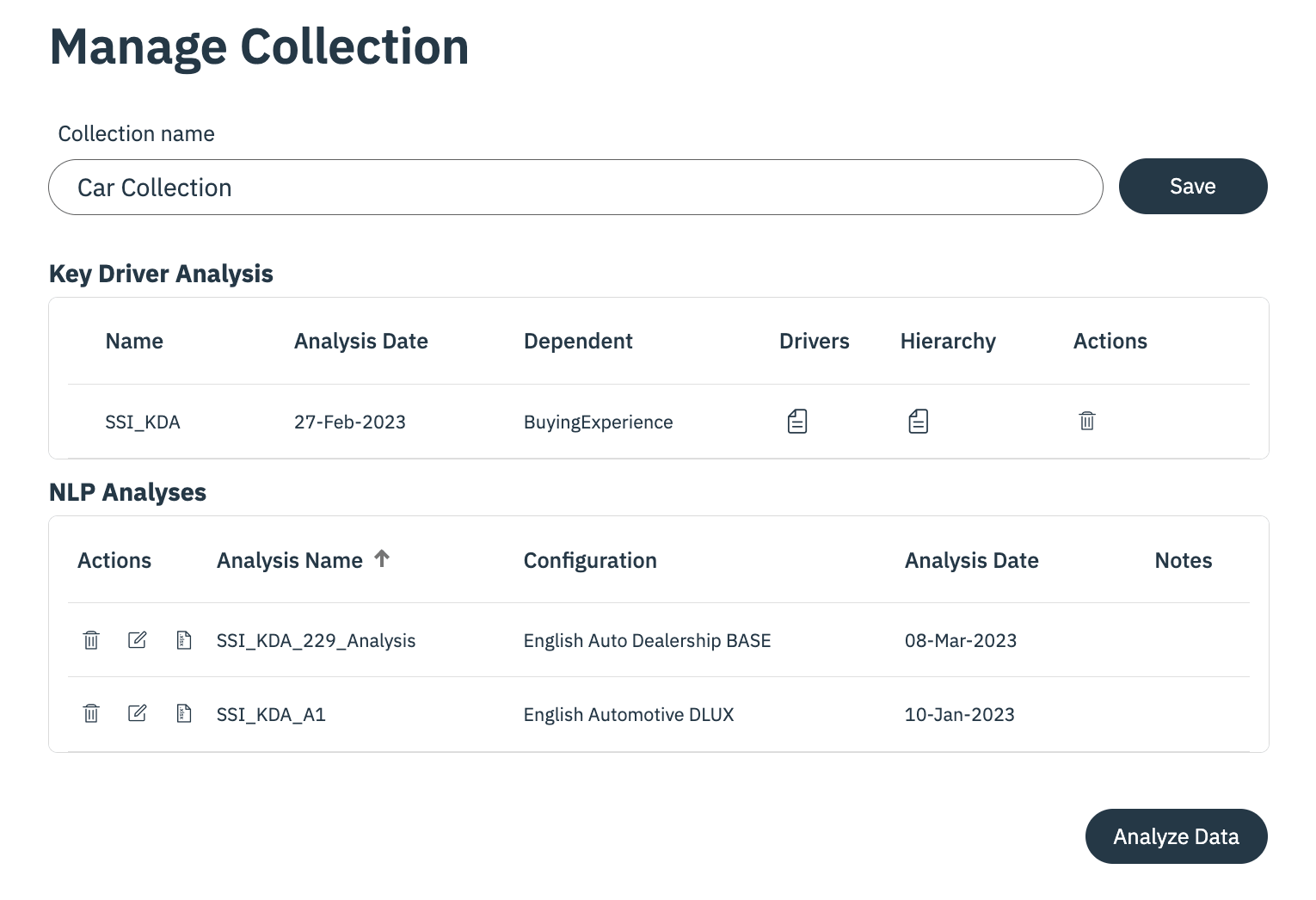 Analyzing text data is as straightforward as pushing a button