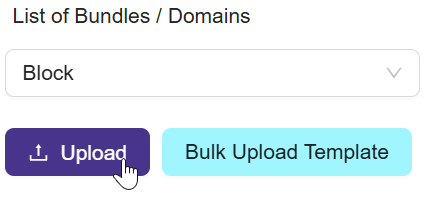 **Upload the template**