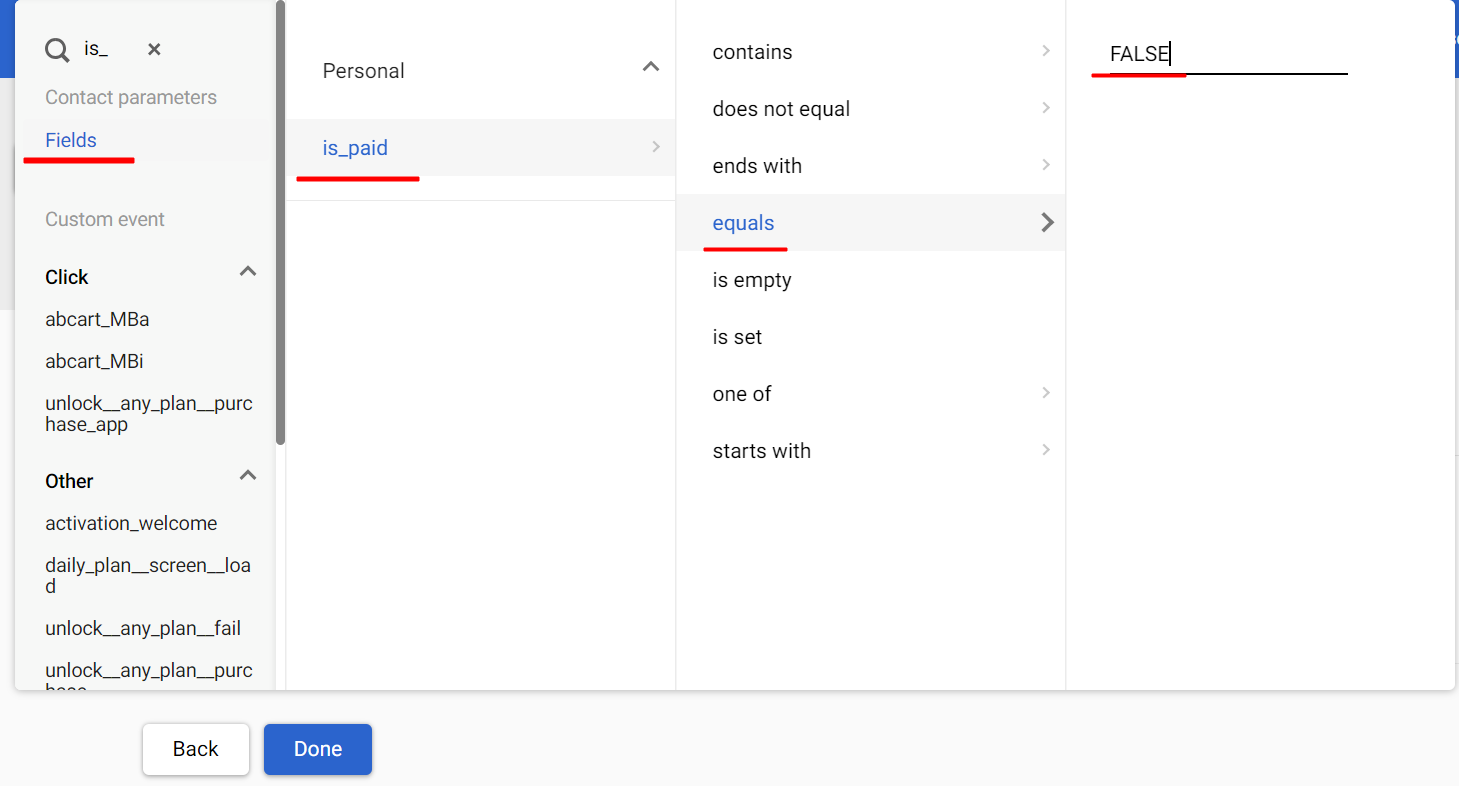 Create  dynamic segment