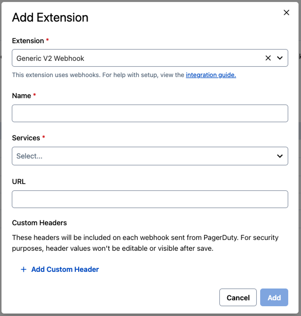 Add service level extension