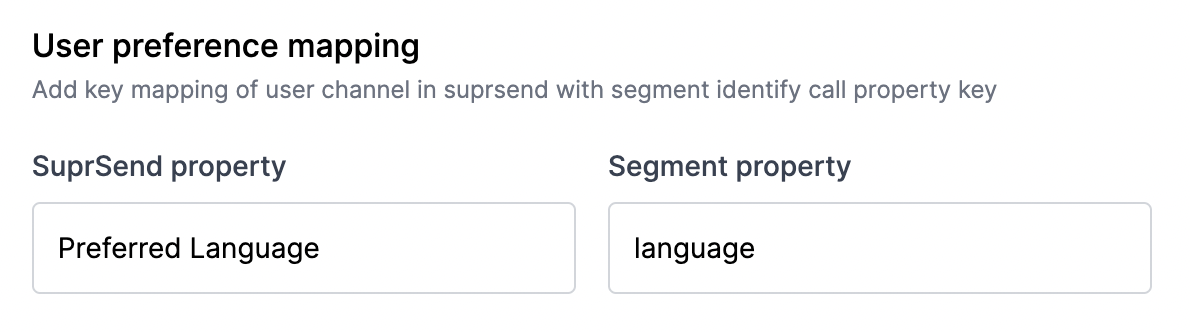 Key mapping in Segment Connector Settings