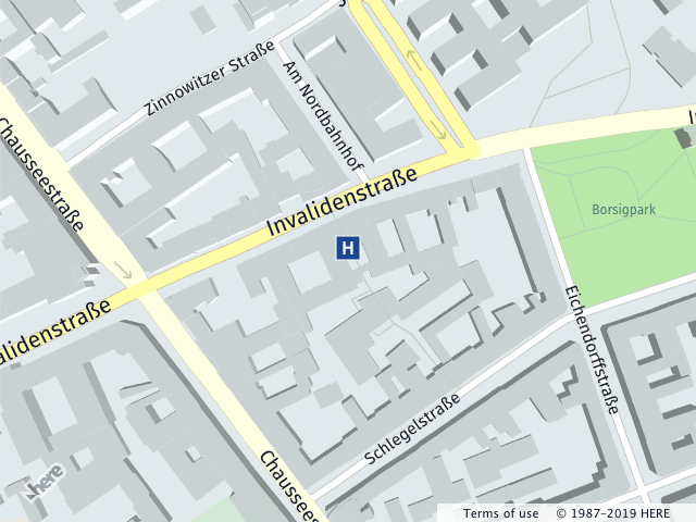 The map after adding the SVG marker