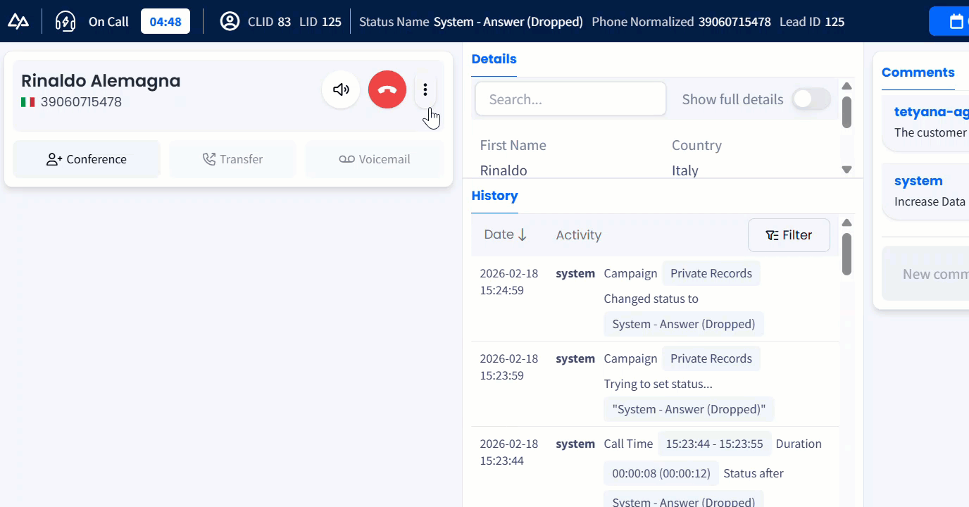 Video with the reporting issues with predictive calls