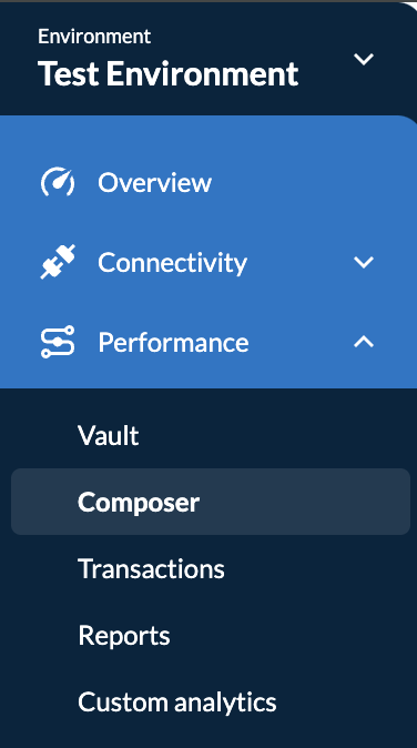 Select Composer in the app's navigation menu