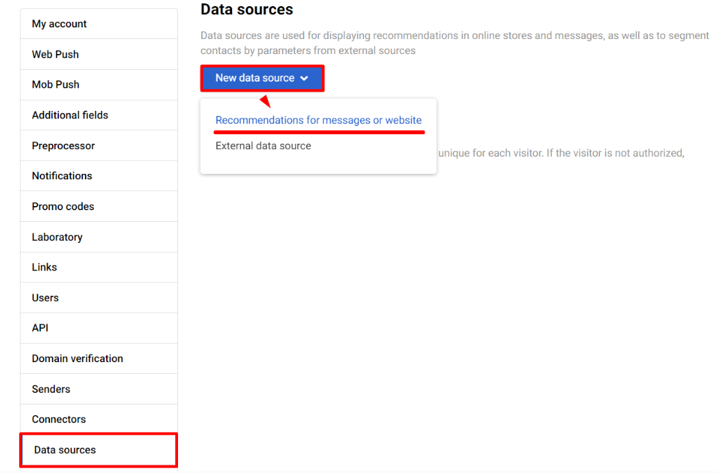 Data sources