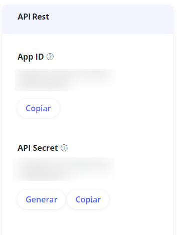 App ID API Secret Wompi