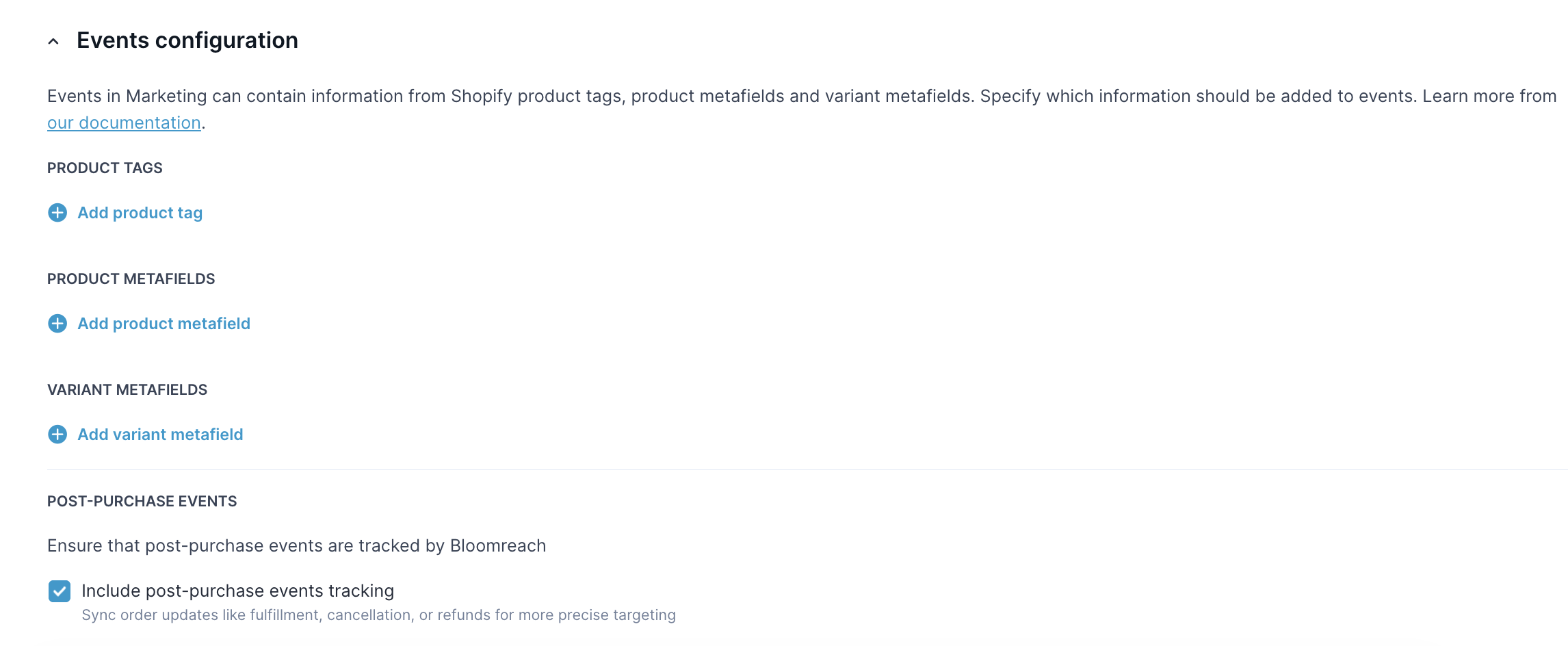 Configure event configuration.