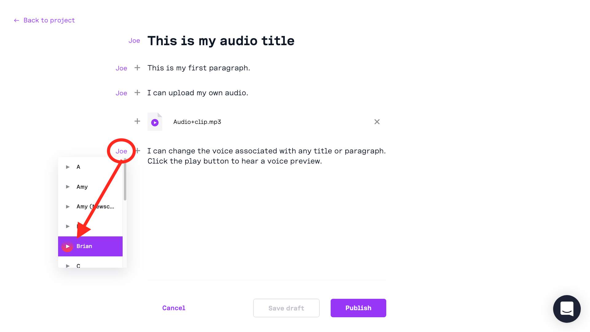 Change voices in the Text-to-Speech Editor - BeyondWords.png