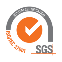 ISO27001: Certified by SGS
