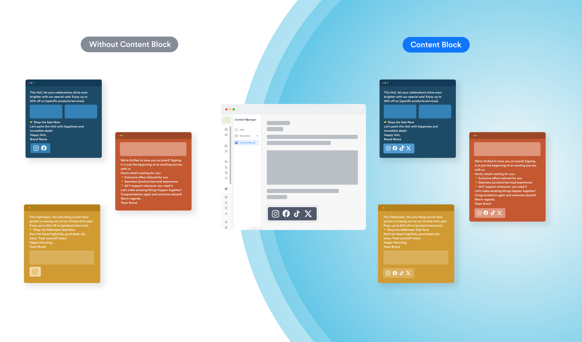 Footer Standardization with Content Blocks