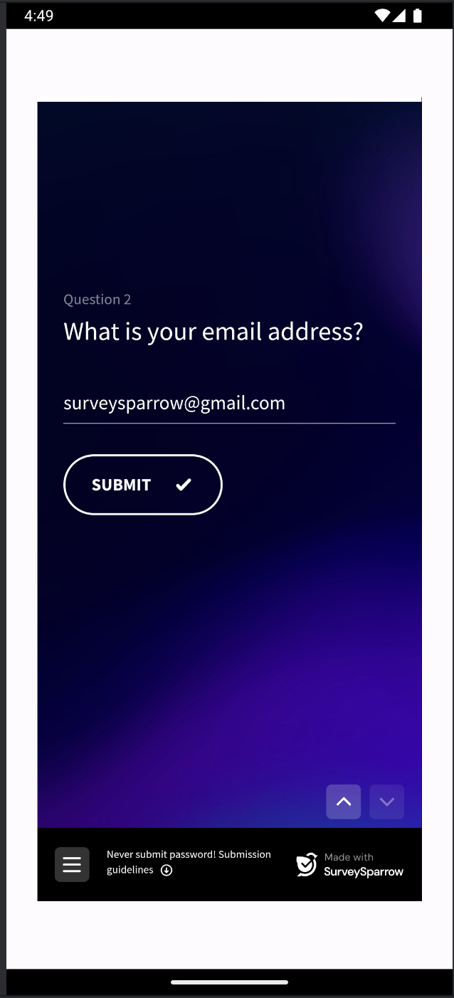 In-App message