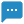 SMS icon a blue speech bubble
