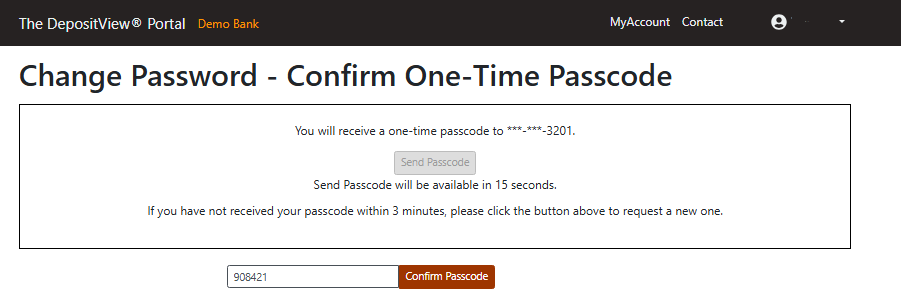 Change Password OTP