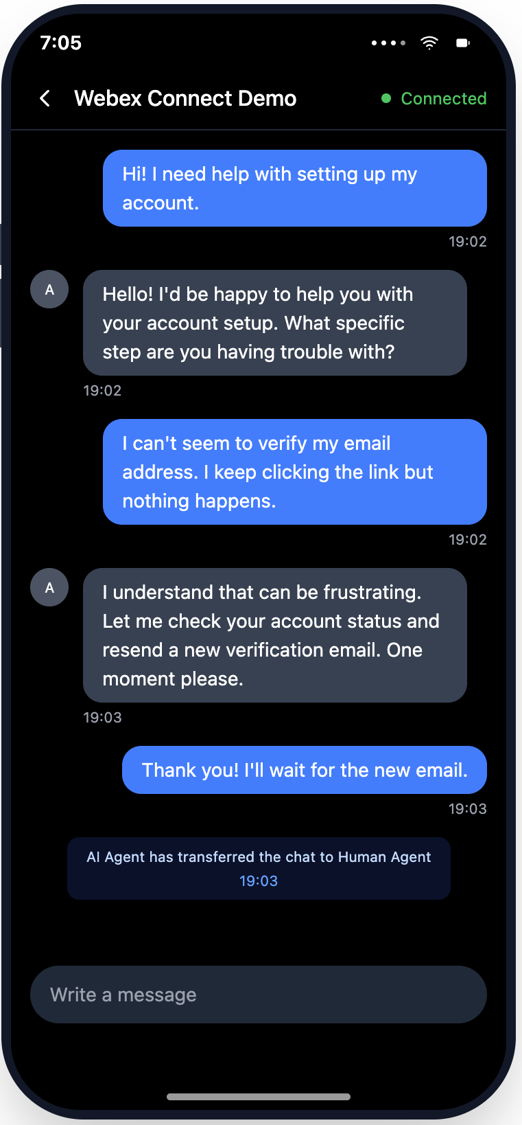 Screenshot of Thread Alerts