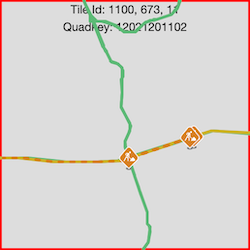 Vector tile with all layers