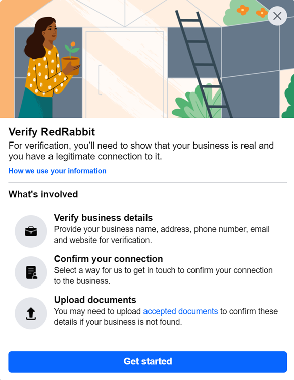 Figure 155: The "Get Started" button.