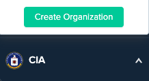 Create Organization Button