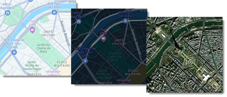 HERE Raster Tile API style examples